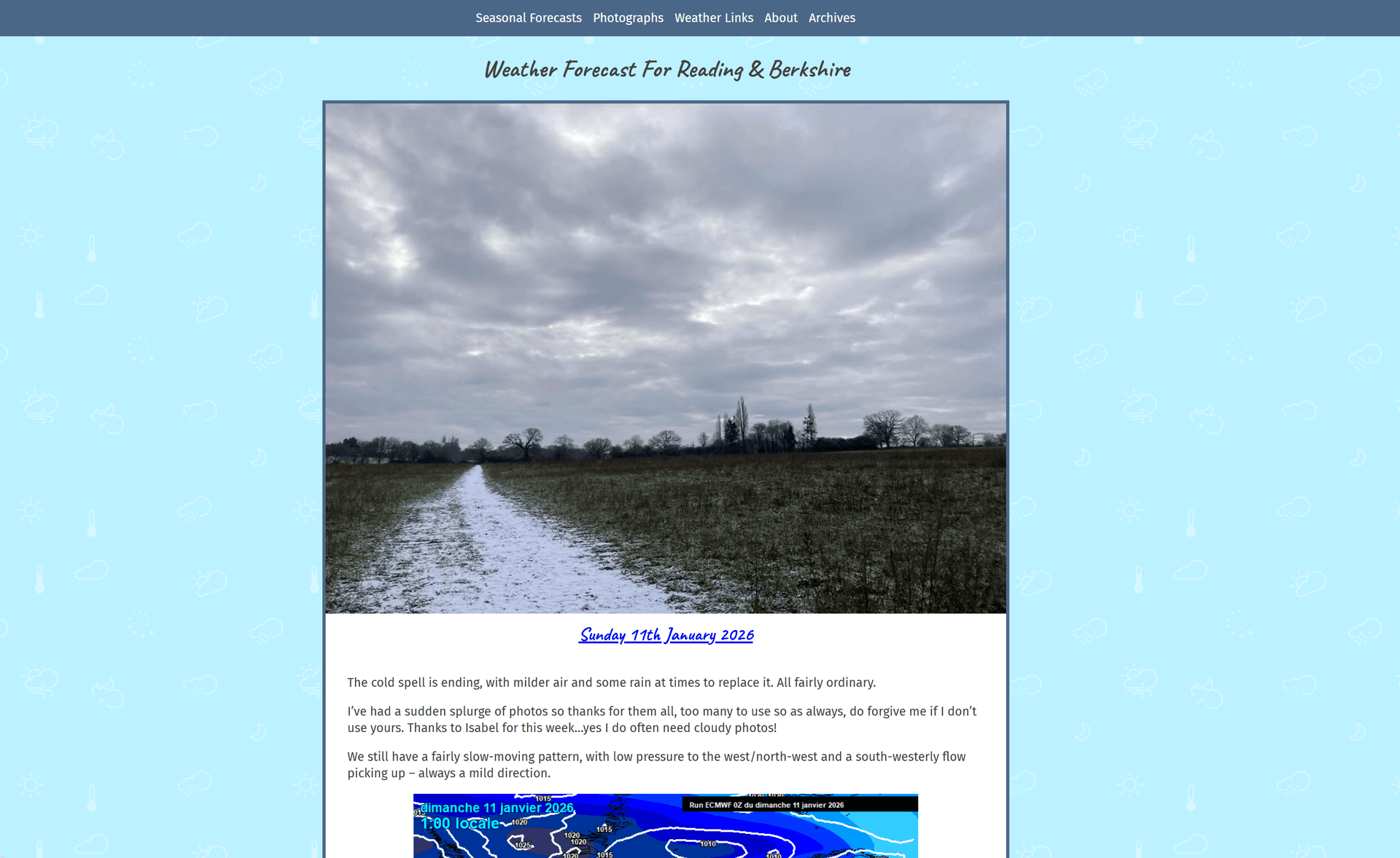 Weather Forecast For Reading & Berkshire screenshot
