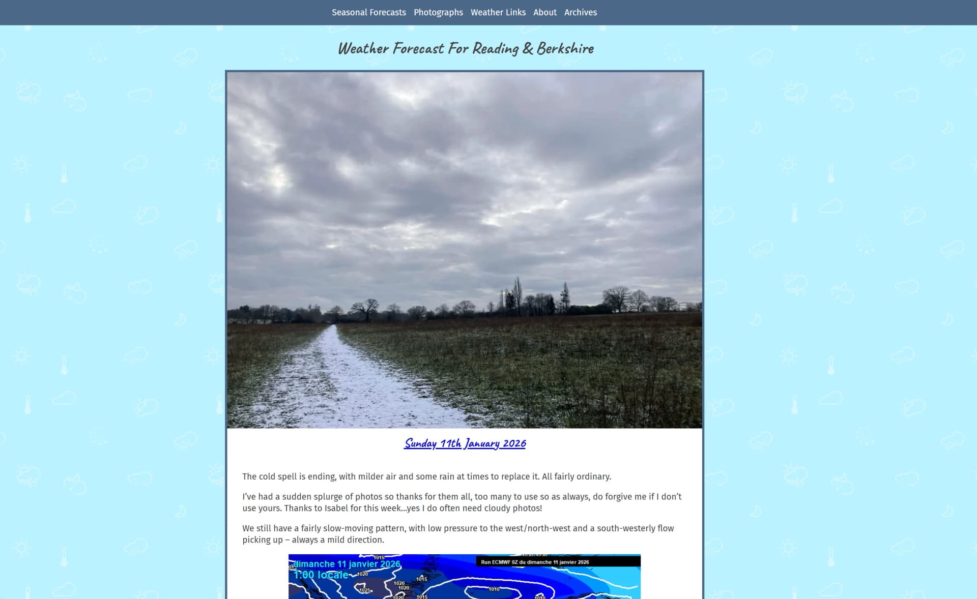 Weather Forecast For Reading & Berkshire screenshot
